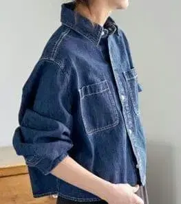 [Spick and Span] 숏 데님 셔츠