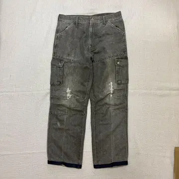 00s 빈티지 카고 데님 아카이브 그런지 y2k 펑크