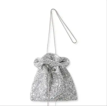 스나이델 SNIDEL 라메 바리에 체인 백