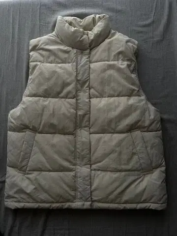 아이보리 퀼팅 베스트 하이넥