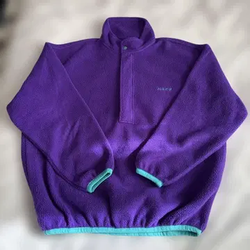 80's AIGLE 퍼플 플리스 자켓 하프 지퍼