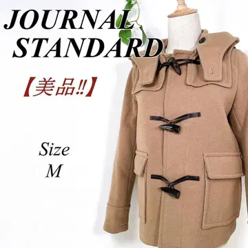 새상품급 저널 스탠다드 더플 코트 M 베이지 카멜 울
