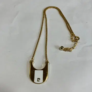 Pierre cardin 피에르 카르단 P 로고 체인 목걸이