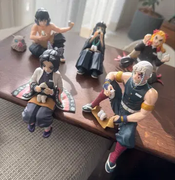 귀멸의 칼날 오무스비 피규어 세트 박스 없음