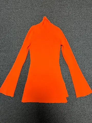 mame 터틀넥 니트 22AW 리브 니트 플레어 슬리브