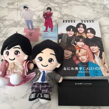 나니와단시 달력 & 봉제 인형 & 아크릴 스탠드 세트