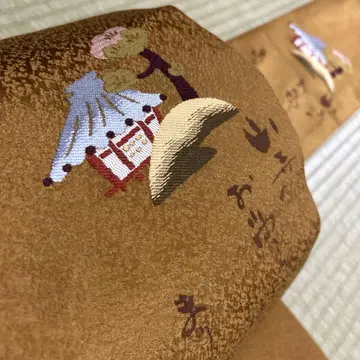 순수 실크 나고야 오비 [ 동요 야마데라노 오쇼상 ]