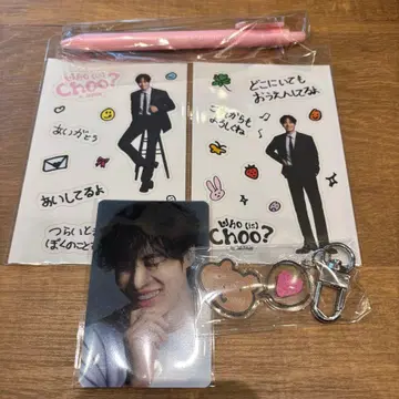 추영우 팬미팅 가챠 트레이딩 카드 스티커 키링 볼펜