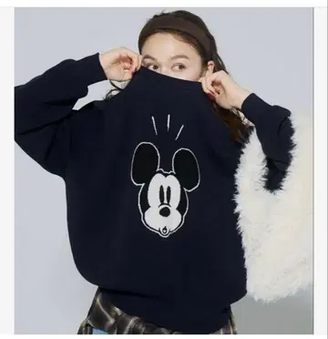 coca 디즈니 더블 자카드 니트탑 코카 M