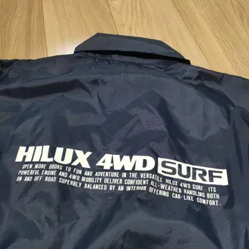 Toyora Hilux 4WD 재킷 바람막이 (얇은 소재)