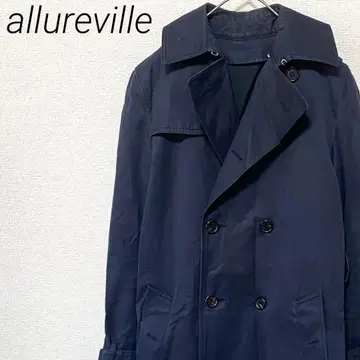 allureville 트렌치코트 라이너 부착 포켓 부착 심플