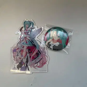 하츠네 미쿠 아크릴 스탠드 & 캔뱃지 세트