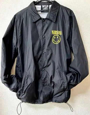 [ 초레어 ] NIRVANA 나일론 자켓 L 사이즈 블랙 너바나