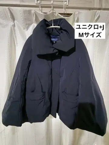 24AW 유니클로 +J 복각 하이브리드 다운 자켓 네이비 컬러 M