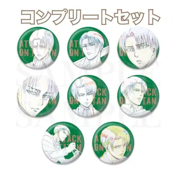 진격의 거인 WIT STUDIO 리바이 캔뱃지 8종 컴플리트 세트