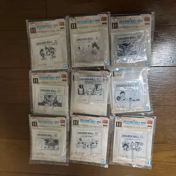 드래곤볼 40주년 제일복권 H상 로고 블록 9종 세트