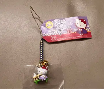 초레어 [ 지역 한정 키티 ] 가을의 편안함 보름달 달맞이 매듭 스트랩