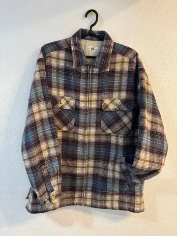 셔츠 자켓 플란넬 LL 체크