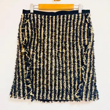 드로어 스커트 트위드 프린지 drawer 타이트 포켓 하의