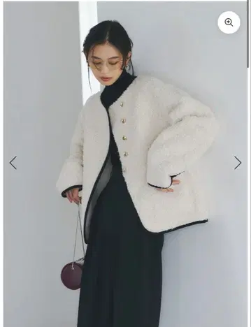 anuans ECOPEL 파이핑 보아 자켓