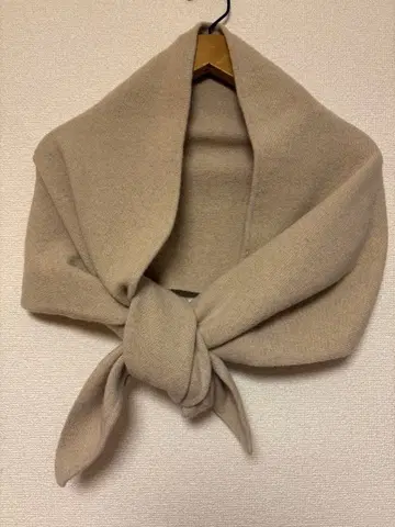 마차트 machatt 울 캐시미어 니트 스톨 베이지