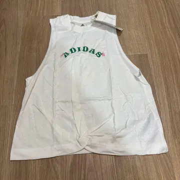 [ 미사용 ] adidas 슬리브리스 셔츠 탱크탑 IC7755 화이트
