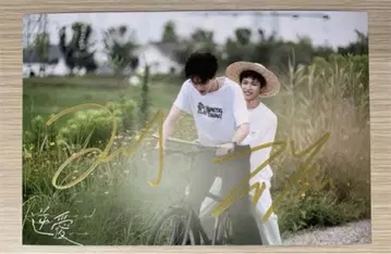 자유 전허녕 드라마 [역애] 선전 친필 사인 6 BL