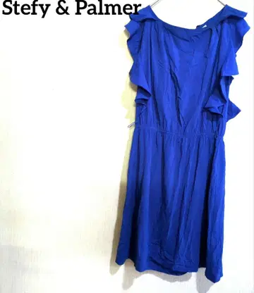 Stefy & Palmer 슬리브리스 원피스 12호 블루
