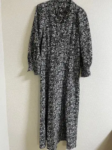 플라워 프린트 롱 기장 원피스