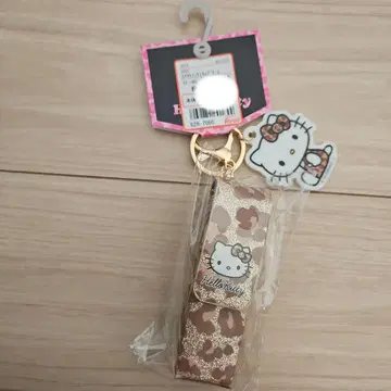 헬로키티 립 케이스 레오파드 무늬 브라운