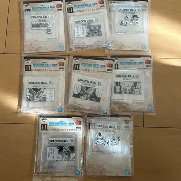 제일복권 드래곤볼 40th MOKUJI 스탠드 8종 세트