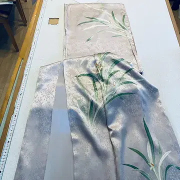 야스 122717택 린즈 호몬기 이중 기모노 수선화 기모노