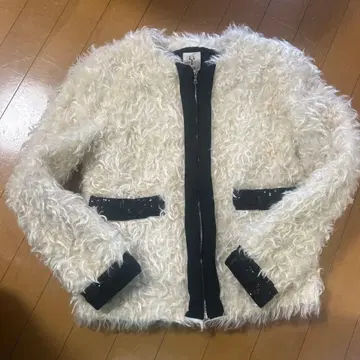 Scye 플리스 자켓 화이트