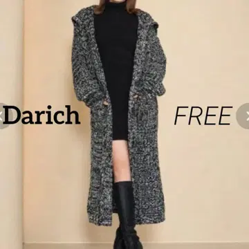 Darich 믹스 니트 코디 가디건 FREE