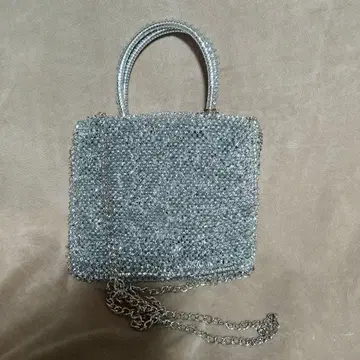 와이어 백 실버 스퀘어