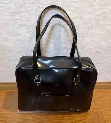히로오 학원 가죽 통학 가방