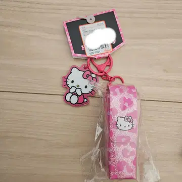 헬로키티 립 케이스 레오파드 무늬 핑크
