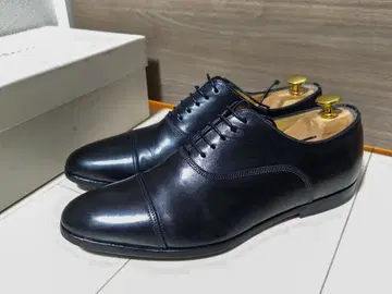 산토니 스트레이트 팁 사이즈 6.5 블랙 박스 포함 슈트리 포함