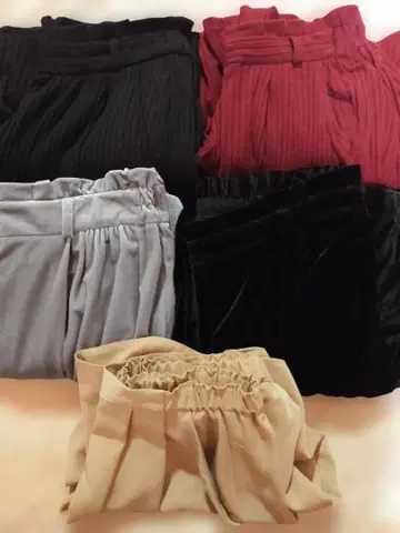 유니클로 GU 스칸츠 와이드 팬츠 10장 세트 사이즈 XL 일괄