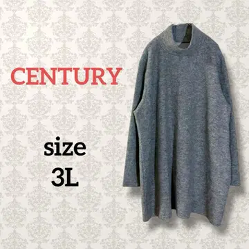 센추리 [ 3L ] 하이넥 오버 사이즈 니트 원피스 빅 사이즈