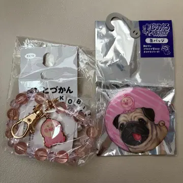 코비토즈칸 카쿠레모모지리 참 캔 배지 마법의 백화점 강아지 퍼그 공식