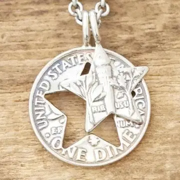 새상품 amp japan 스타 코인 목걸이 아메카지 서퍼