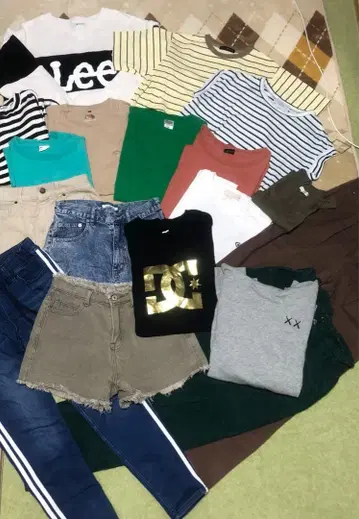 T셔츠 팬츠 트레이닝복 외 의류 세트