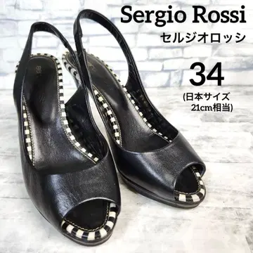 세르지오로시 펌프스 백 스트랩 오픈토 약 21cm