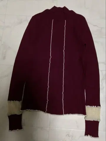 UNITED TOKYO 유나이티드 도쿄 패턴 메로우 리브 니트