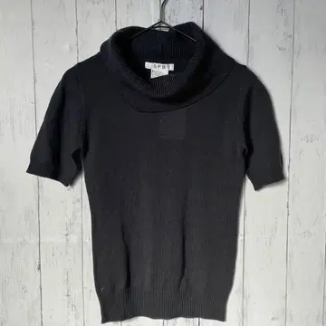 [택 포함 새상품] SPB 월드 모 100% 반팔 니트 스웨터 블랙 터틀