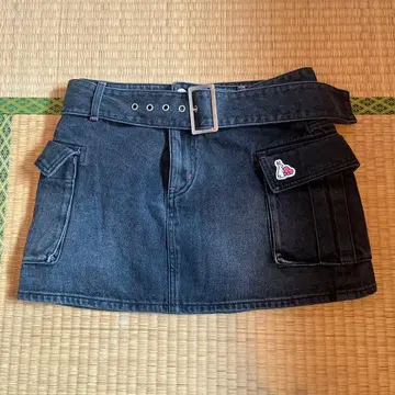 FR2 데님 스커트 M 그레이