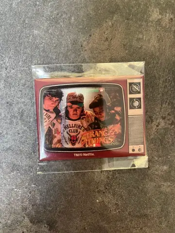 스트레인저 싱스 TV형 핀 배지