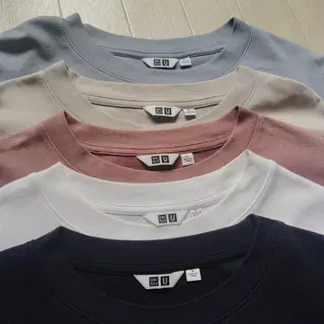 UNIQLO U 코튼 에어리즘 T셔츠 5종 세트