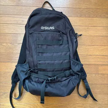 SILAS 블랙 백팩 몰 시스템 포함